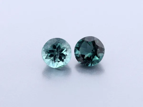 0.28ct Parti Tourmaline, Round cut gemstone