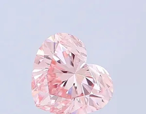 1.24ct HEART Fancy Intense Pink VS2 Coloured Lab diamond
