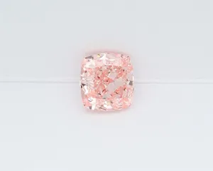0.93ct CUSHION Fancy Vivid Pink VS1 Coloured Lab diamond