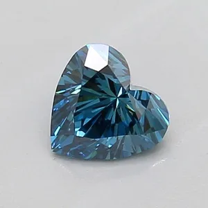 0.52ct HEART Fancy Vivid Blue VS1 Coloured Lab diamond