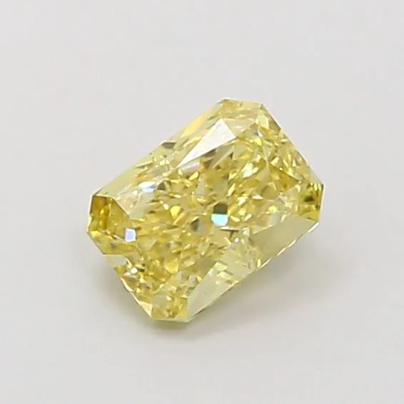 1.12ct RADIANT Fancy Yellow VS2 Coloured Lab diamond