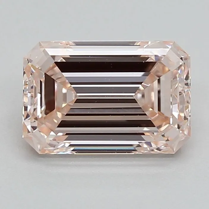 1.35ct EMERALD Fancy Intense Pink VVS2 Coloured Lab diamond