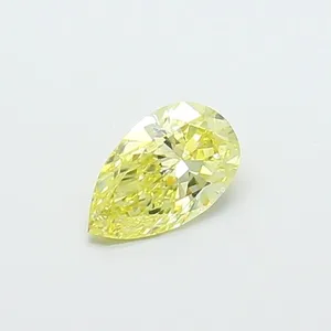 0.53ct PEAR Fancy Intense Yellow VS1 Coloured Lab diamond