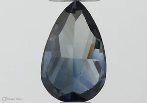0.41ct PEAR Fancy Deep Blue SI2 Coloured Lab diamond