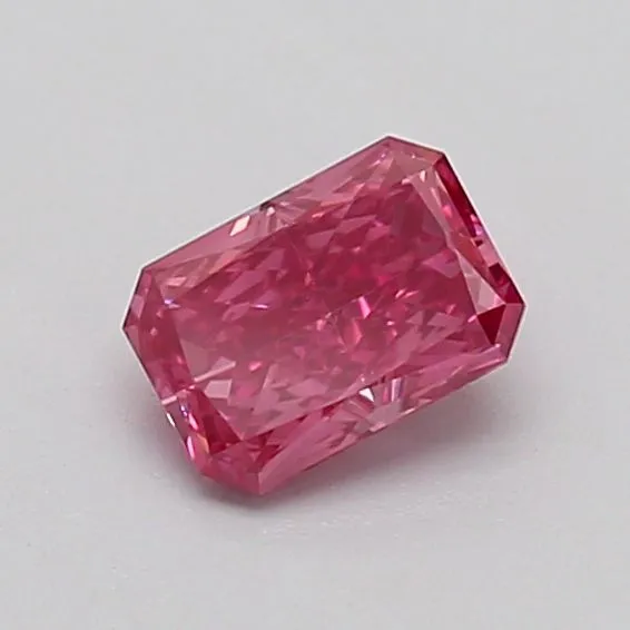 0.51ct RADIANT Fancy Vivid Pink VS1 Coloured Lab diamond