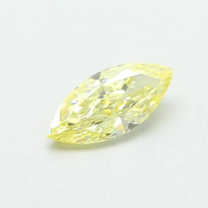 0.58ct MARQUISE Fancy Intense Yellow VS1 Coloured Lab diamond