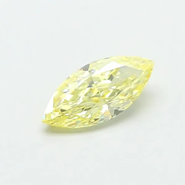 0.58ct MARQUISE Fancy Intense Yellow VS1 Coloured Lab diamond