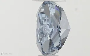 0.55ct CUSHION Fancy Vivid Blue SI1 Coloured Lab diamond