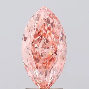 2.56ct MARQUISE Fancy Vivid Pink VVS2 Coloured Lab diamond