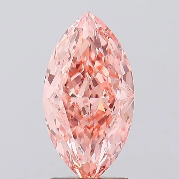 2.56ct MARQUISE Fancy Vivid Pink VVS2 Coloured Lab diamond