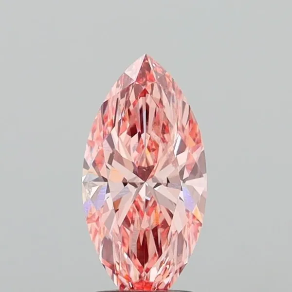 2ct MARQUISE Fancy Vivid Pink VS1 Coloured Lab diamond
