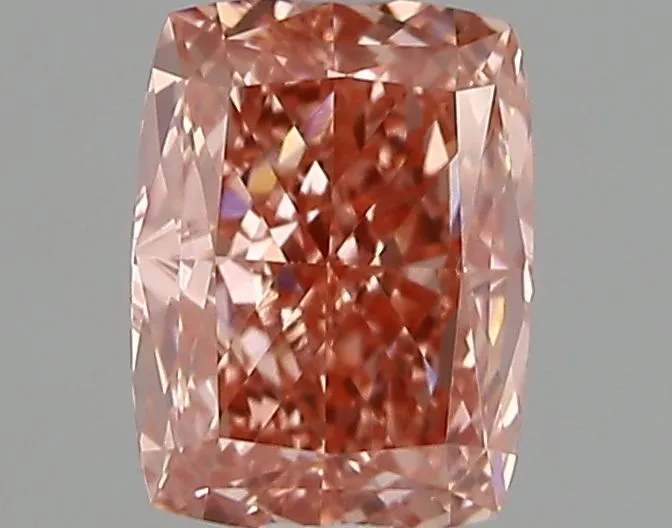 1.19ct CUSHION Fancy Vivid Pink VS1 Coloured Lab diamond