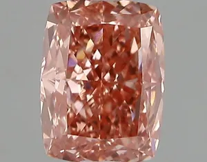 1.19ct CUSHION Fancy Vivid Pink VS1 Coloured Lab diamond