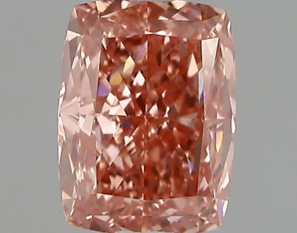 1.19ct CUSHION Fancy Vivid Pink VS1 Coloured Lab diamond
