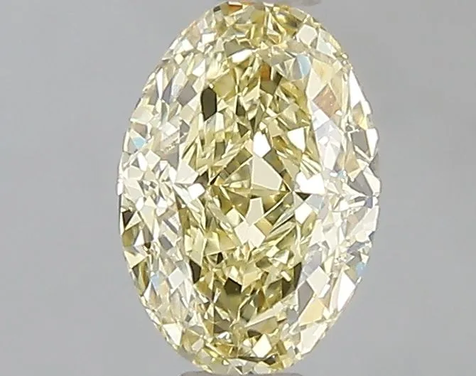 1.08ct OVAL Fancy Yellow VVS2 Coloured Lab diamond
