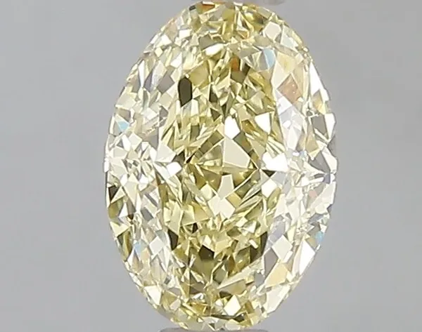 1.08ct OVAL Fancy Yellow VVS2 Coloured Lab diamond