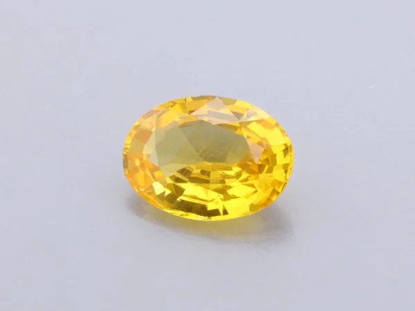 0.82ct Yellow Sapphire, Oval cut gemstone