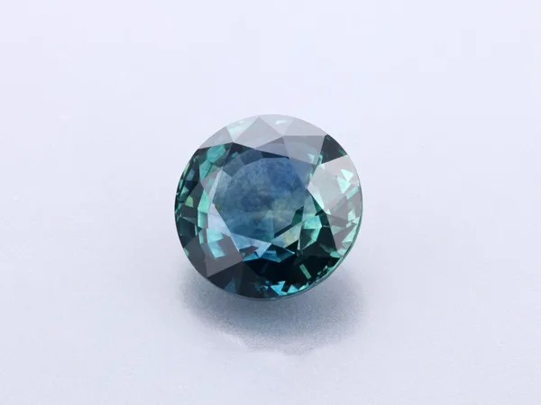 3.02ct Teal Sapphire, Round cut gemstone