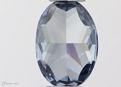 0.35ct OVAL Fancy Vivid Blue VS1 Coloured Lab diamond