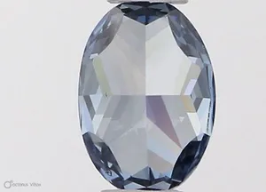 0.35ct OVAL Fancy Vivid Blue VS1 Coloured Lab diamond