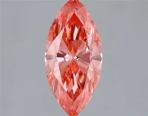 1.11ct MARQUISE Fancy Vivid Pink VS1 Coloured Lab diamond