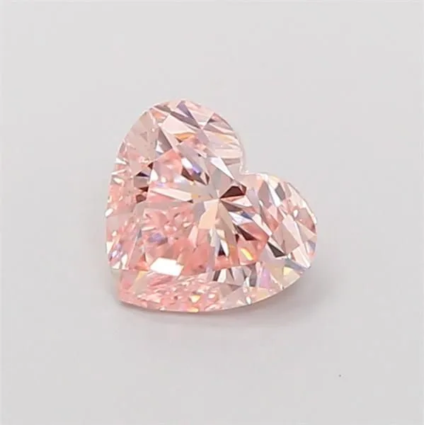 1.03ct HEART Fancy Light Pink VS1 Coloured Lab diamond