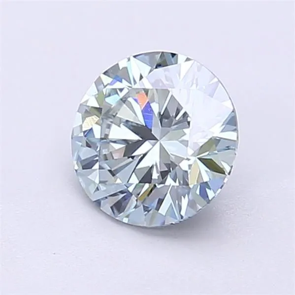 1.01ct ROUND Fancy Intense Blue VS1 Coloured Lab diamond
