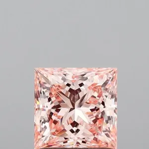 1.03ct PRINCESS Fancy Intense Pink VS1 Coloured Lab diamond