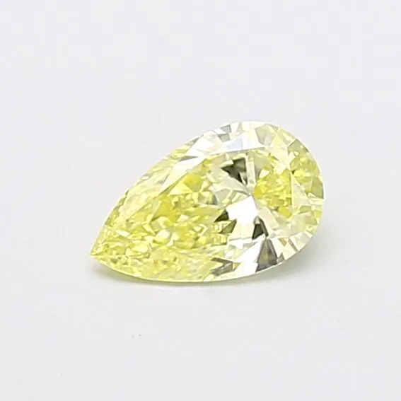 0.48ct PEAR Fancy Intense Yellow VS1 Coloured Lab diamond