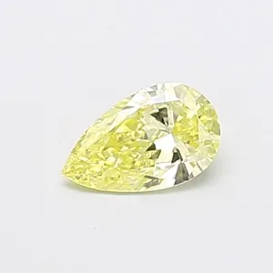 0.48ct PEAR Fancy Intense Yellow VS1 Coloured Lab diamond