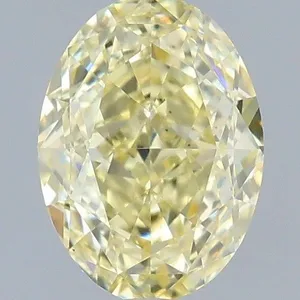 1.04ct OVAL Fancy Intense Yellow VS1 Coloured Lab diamond