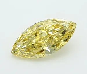 1.08ct OVAL Fancy Yellow VVS2 Coloured Lab diamond