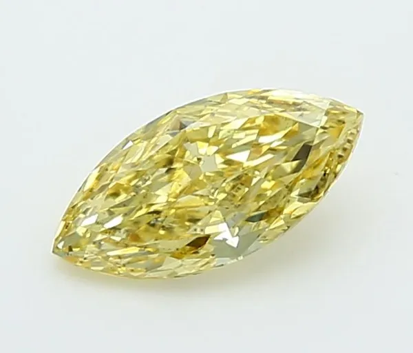 1.08ct OVAL Fancy Yellow VVS2 Coloured Lab diamond