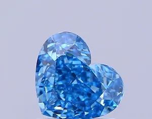 1.01ct HEART Fancy Vivid Blue VS2 Coloured Lab diamond