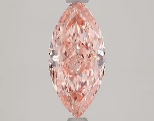 1.73ct MARQUISE Fancy Intense Orange Pink VVS2 Coloured Lab diamond