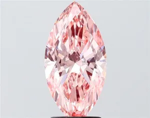 2.5ct MARQUISE Fancy Vivid Pink SI1 Coloured Lab diamond