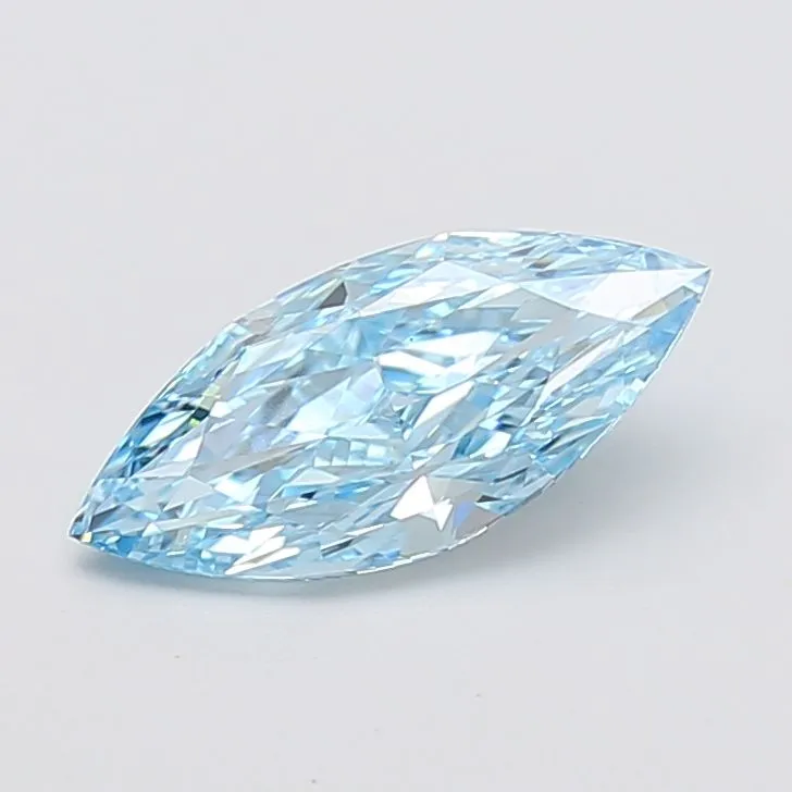 1.82ct MARQUISE Fancy Vivid Blue VS1 Coloured Lab diamond