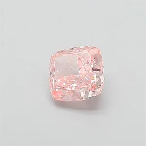 1.08ct CUSHION Fancy Vivid Pink VS2 Coloured Lab diamond