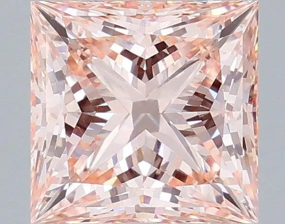 3.09ct PRINCESS Fancy Intense Pink VS1 Coloured Lab diamond