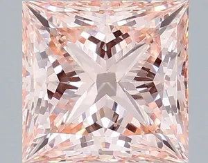 3.09ct PRINCESS Fancy Intense Pink VS1 Coloured Lab diamond