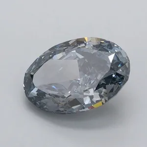 1.01ct OVAL Fancy Grayish Blue VS1 Coloured Lab diamond