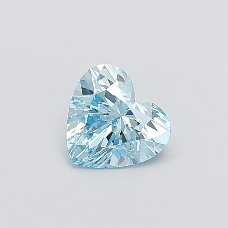 1.15ct HEART Fancy Vivid Blue VS1 Coloured Lab diamond