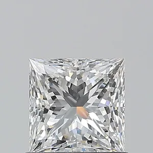 0.9ct PRINCESS E FL Natural diamond