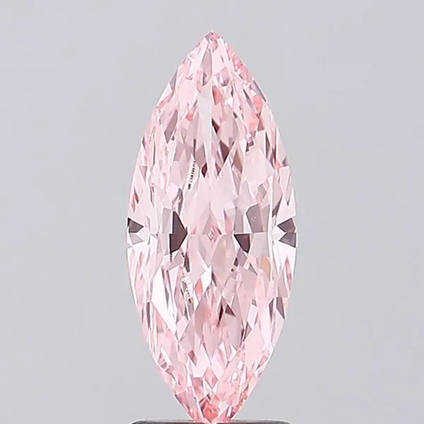 2ct MARQUISE Fancy Vivid Pink VS1 Coloured Lab diamond