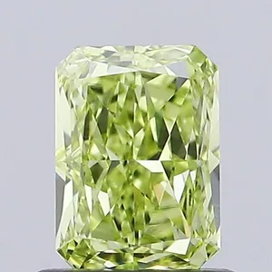 0.91ct RADIANT Fancy Yellow VVS2 Coloured Lab diamond