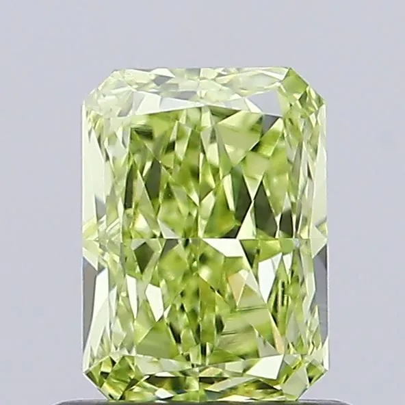 0.91ct RADIANT Fancy Yellow VVS2 Coloured Lab diamond