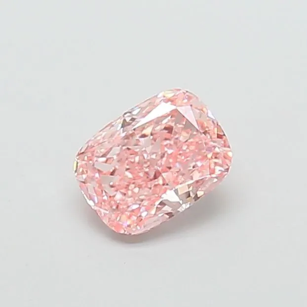 1.21ct CUSHION Fancy Vivid Pink VS2 Coloured Lab diamond