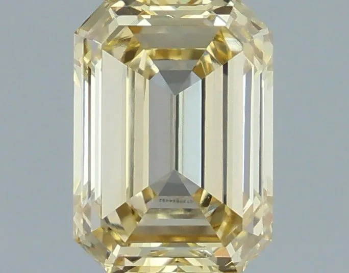 1.27ct EMERALD Fancy Yellow VVS2 Coloured Lab diamond