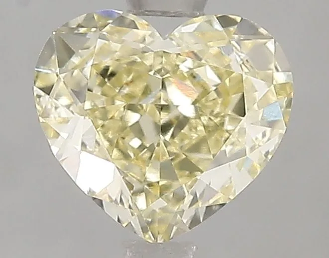 1.57ct HEART Fancy Yellow VVS2 Coloured Lab diamond