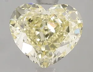 1.57ct HEART Fancy Yellow VVS2 Coloured Lab diamond